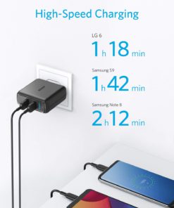 Anker Quick Charge 3.0 39W Dual USB Wall Charger, PowerPort Speed 2 for Galaxy S10/S9/S8/Edge/Plus, Note 8/7 and PowerIQ for iPhone Xs/XS Max/XR/X/8/Plus, iPad Pro/Air 2/Mini, LG, Nexus, HTC and More 9 61WSFxDEcJL