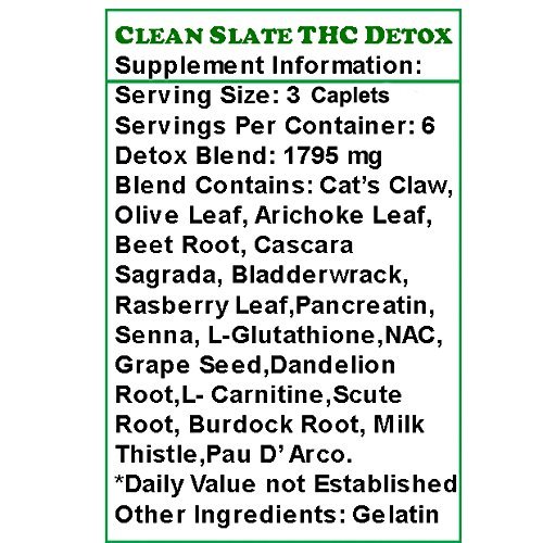 Clean Slate THC Detox - Rapid 2 Days to Cleanse Formula - $31.50