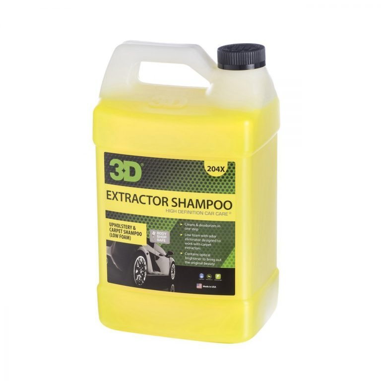 3D Extractor Shampoo Upholstery Cleaner - 1 Gallon | No Residue Low Foam Carpet Degreaser & Stain Remover | Cleans & Deodorizes | Odor Eliminator | Made in USA | All Natural | No Harmful Chemicals - $33.95