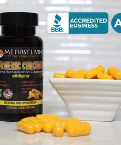 Me First Living Turmeric Curcumin 1000 mg 95% Curcuminoids, Bioperine 10 mg, 19x More Potent Than Others, Increased Absorption, Non-GMO, Organic Turmeric, Vegan, Gluten Free, 60 Capsules 13 61aPOxKZnxL