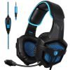 JRCX [2016 SADES SA-807d Multi-Platform New Xbox one PS4 Gaming Headset ], Gaming Headsets Headphones for New Xbox one PS4 PC Laptop Mac iPad iPod (Black&Blue)
