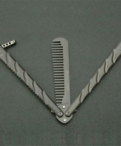 Deluxe Metal Practice Balisong Butterfly Comb Trainer 8 61bgwn6PNqL. SL1000