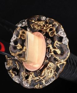 Lyuesword Hand Forged Japanese Clay Tempered Katana Wakizashi Tanto Set 3 Piece Real Cut 13 61bp2BG1grML