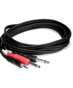 Alternative view of Hosa CMP-159 3.5 mm TRS to Dual 1/4" TS Stereo Breakout Cable, 9 Feet 1-Pack