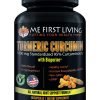 Me First Living Turmeric Curcumin 1000 mg 95% Curcuminoids, Bioperine 10 mg, 19x More Potent Than Others, Increased Absorption, Non-GMO, Organic Turmeric, Vegan, Gluten Free, 60 Capsules 10 61fb7Hv2cFL