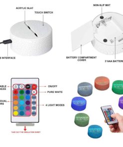 Unicorn Gift Unicorn Night Lamp for Kids, 3D Light 7 Colors Change with Remote Holiday and Birthday Gifts Ideas for Children Girl (Unicorn3) Unicorn3 9 61fpgSTvfaL 2