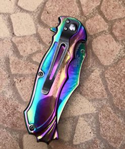 Master Collection MC Ballistic All Rainbow Fantasy Dragon Titanium Folding Hunting Tactical Designers Pocket Knife 5 61iitmVLt L