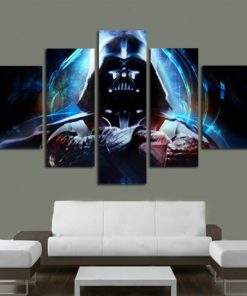 H.Cozy 5 Panel Modern Art Wall Stormtrooper Star Wars Movie Poster Wall Decoration Painting fine Art Print on Canvas (unframed) The Product has no Frame far41 50 inch x30 inch… - $29.95