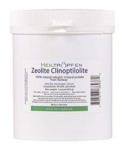 Alternative view of Zeolite Powder, 1 Pound, ULTRA FINE less-than 20 µm, Clinoptilolite: 90-92%, activated, Natural Mineral Dust. Heiltropfen