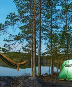 Bigfoot Outdoor “Gravity” Double Tree Hammock Suspension System - w/XL Straps - 34 Loops Total - Over 10.6 feet Long - 6.6 feet Wide - 4 Steel Carabiners + Strap Carrying Pouch Dark Green 13 61mCqMfFD L