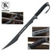 Rogue River Tactical 27" Full Tang Black Blade Machete Ninja Sword Fantasy Ka..