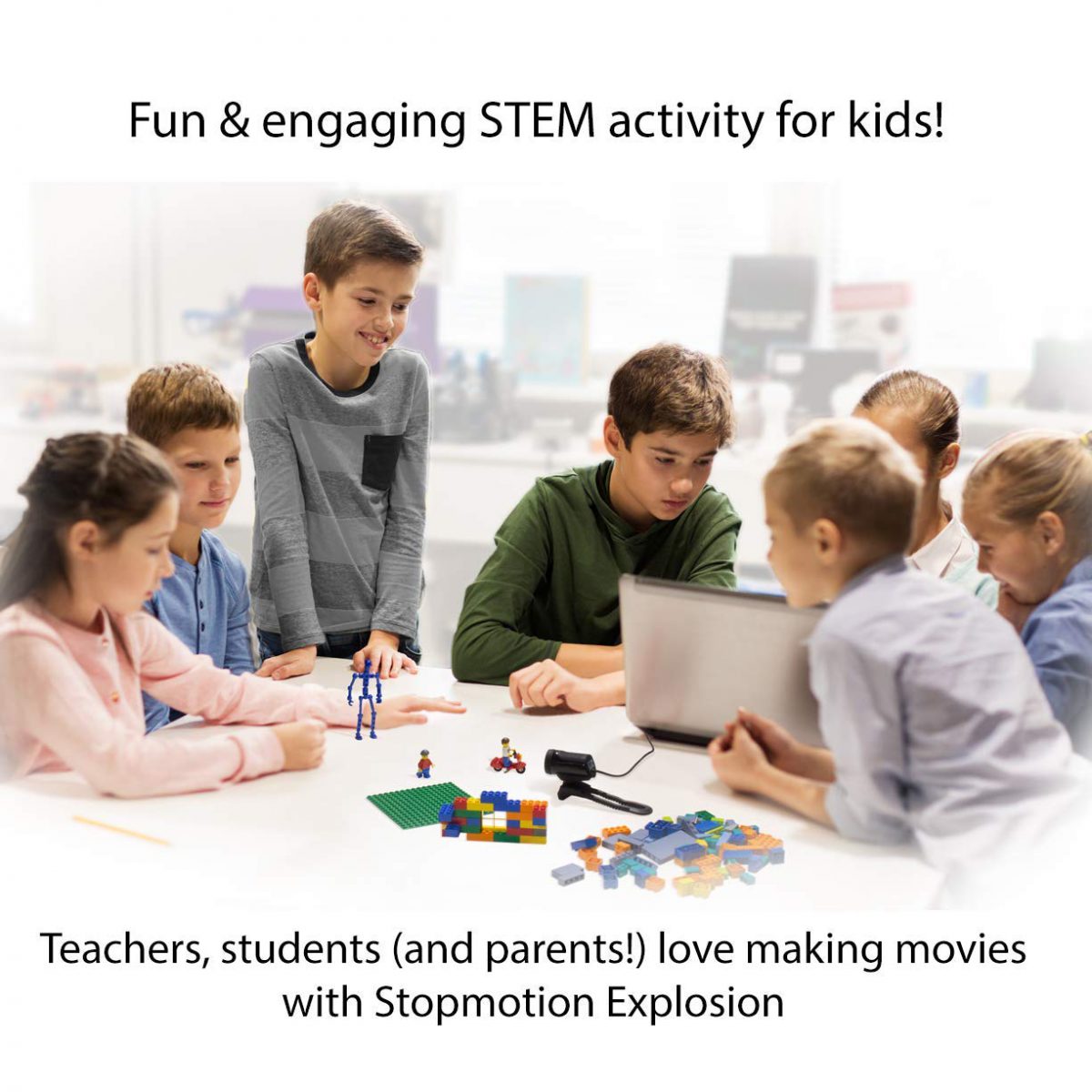 Stopmotion Explosion: Complete HD Stop Motion Animation Kit | Stop Motion Animation Software with Full HD 1080P Camera, Animation Software & Book (Windows & OS X) - $69.95