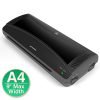 JZBRAIN Laminating Machine, Laminator Machine A4 Maxinmum, Quick Warm-up, Hot & Cold Fast Lamination (Black) Black 7 61q6AnOB iL