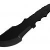 Whole Earth Supply 1095 High Carbon Steel Tracker Knife Blank Blade Hunting Skinning Skinner 1095HC Black Powder Coated