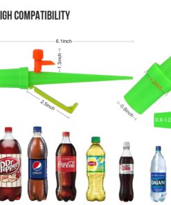 ?2019 New? Self Watering Spikes?Universal Plant Watering Devices? Plant Spikes System Suitable for All Bottle Mouths with mounting Bracket Automatic Vacation Drip Watering Bulbs Globes Stakes System 10 61rTY23nYVL