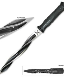 Alternative view of M48 Cyclone Tri-Edged Spiraling Dagger Knife With Custom Vortec Sheath
