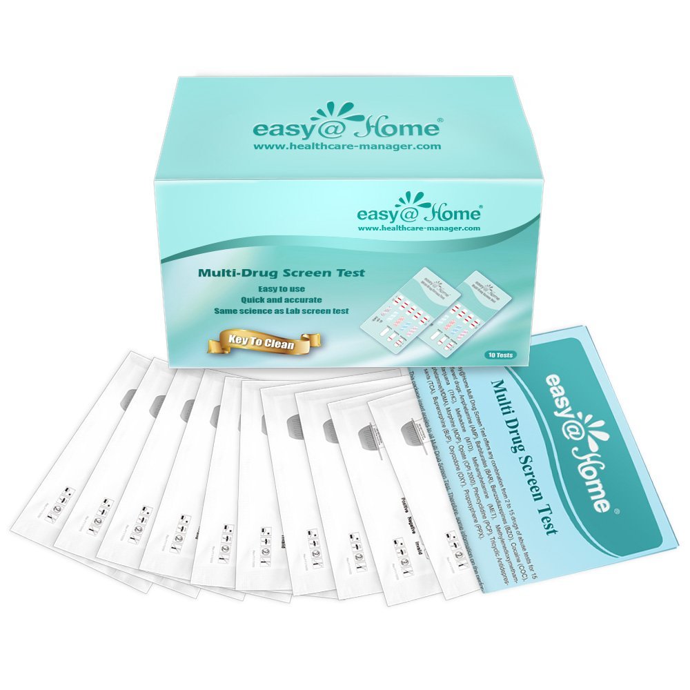 10 Pack - Easy@Home Marijuana (THC) Single Panel Drug Tests Kit - Individually Wrapped Single Panel THC Screen Urine Drug Test Kit with 50 ng/ml Cutoff Level - EDTH-114 - $13.95
