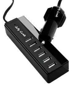Car Charger, Jelly Comb 65W/13A 6 Ports Rapid USB Multi-Port Car Charger with Smart Identification for Mobile Phones, Tablets and Other USB Devices, UL Certified - Black 11 61sQdSAD1qL