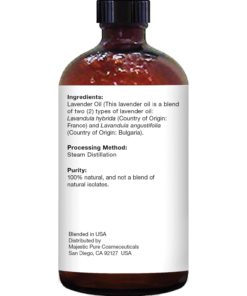 Majestic Pure Lavender Oil, Natural, Therapeutic Grade, Premium Quality Blend of Lavender Essential Oil, 4 fl. Oz Single Pack 11 61tp6YG2XUL