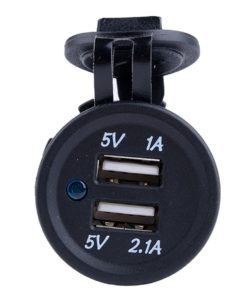 ReNext Waterproof USB Charger Adapter Socket 12-24V Outlet Power Jack Marine Motorcycles 7 61w2bo offL