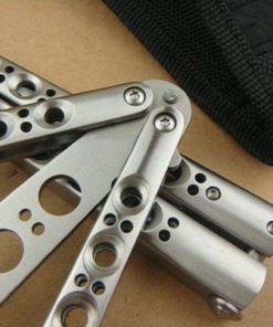 Alternative view of Enhancd Version Metal Steel Practice Balisong Butterfly Trainer