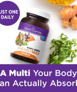New Chapter Every Man's One Daily, Men's Multivitamin Fermented with Probiotics - 72 Tablets Bundle with a Lumintrail Pill Case 15 61wwUg6vOkL
