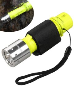 HeCloud 2 Pack LED XM-T6 Professional Diving Flashlight with Battery Charger, Bright LED Submarine Light Scuba Safety Lights Waterproof Underwater Torch for Outdoor Under Water Sports (Yellow) 15 61yvv0K6GXL