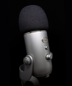 Professional Foam Windscreen for Blue Yeti - Covers Other Large Microphones, such as MXL, Audio Technica and Many More - Quality Sponge Material Makes This The Perfect Pop Filter for your Mic - Black 12 712BreqVd1ZL