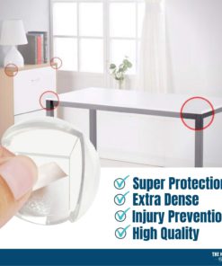 Corner Protectors 8-Pack, The Original Clear Corner Guards - for Child Proofing Coffee & Dining Tables - Transparent, Baby Proof Safety Bumpers! Protective Cushions for Sharp Furniture! (8 Pack) 8 Pack 15 713HncKN6ML