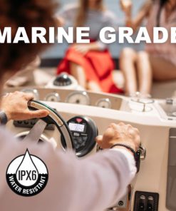 BOSS Audio MGR350B Marine Gauge Receiver - Bluetooth, Digital Media MP3 Player, (No CD Player), USB Port, AM/FM Radio, Weatherproof Round Style 12 715OJWcdX4L