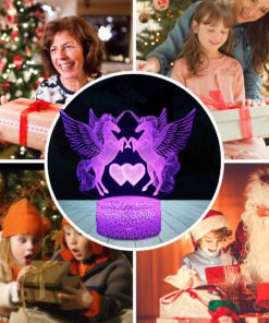 Unicorn Gift Unicorn Night Lamp for Kids, 3D Light 7 Colors Change with Remote Holiday and Birthday Gifts Ideas for Children Girl (Unicorn3) Unicorn3 10 7162jqkso1L
