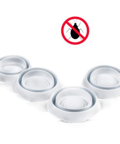 Alternative view of Bed Bug Trap by EcoBugOut and Interceptor Trays 24 Hour Detection and Monitor for Pest Control 4ct White