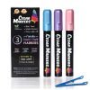 Cedar Markers Liquid Chalk Markers. 3 Metallic Chalk Markers for Blackboards, Chalk Pens Chalkboard Markers, Window Markers for Window Paint. Use on Non-Porous Menu Board, Blackboard. (3 Metallic) 18 716lKDWBWcL