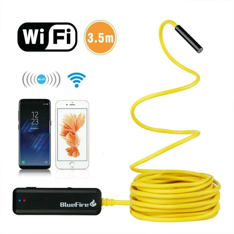 BlueFire Semi-rigid Flexible Wireless Endoscope IP67 Waterproof WiFi Borescope 2 MP HD Resolutions Inspection Camera Snake Camera for Android and iOS Smartphone, iPhone, Samsung, iPad, Tablet (11.5FT) - $39.95