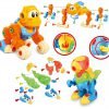 Dinosaur Take Apart STEM Learning Toys with Tools - Pack of 2 Dinosaurs And 1 King Kong Construction Engineering 111 Piece Toy Play Set - Hours of FunToy for Boys & Girls Age 3, 4, 5 +Year Old Dinosaur 41 719KCzqqiVL