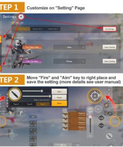 Mobile Game Controller and Gamepad, Sensitive Shoot and Aim Trigger Fire Buttons L1R1 for Fortnite/PUBG Mobile/Knives Out/Rules of Survival, Mobile Gaming Joysticks for Android IOS Phones 13 71BFJzzV0aL