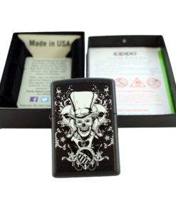 Alternative view of Zippo Custom Design Lighter Mad Hatter Joker Skulls Windproof Collectible. Made in USA Limited Edition & Rare