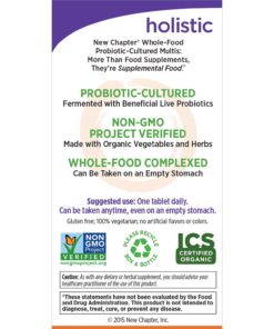 New Chapter Every Man's One Daily, Men's Multivitamin Fermented with Probiotics - 72 Tablets Bundle with a Lumintrail Pill Case 17 71Cs3qxpPPL