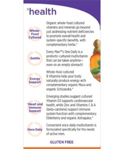 New Chapter Every Man's One Daily, Men's Multivitamin Fermented with Probiotics - 72 Tablets Bundle with a Lumintrail Pill Case 16 71DIh75yUoL