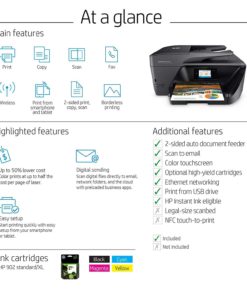 HP OfficeJet Pro 6978 All-in-One Wireless Printer, HP Instant Ink & Amazon Dash Replenishment ready (T0F29A) 19 71FPbPjnBbL