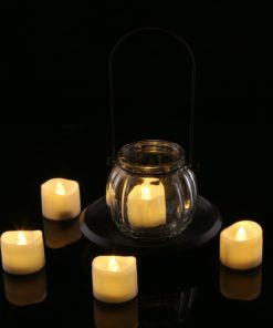 Homemory Realistic and Bright Flickering Bulb Battery Operated Flameless LED Tea Light for Seasonal & Festival Celebration, Pack of 12, Electric Fake Candle in Warm White and Wave Open Dia1.4" x H1.25" 11 71FuLYPhiuL