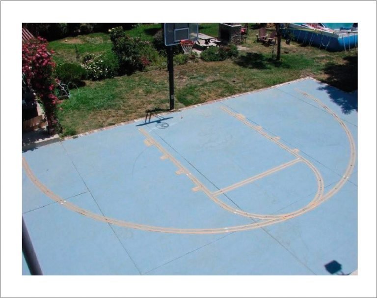 Easy Court Premium Basketball Court Marking Stencil Kit WHITE