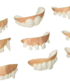 Accoutrements 10818 Gnarly Teeth (Set of 9), Medium, White Set of 9
