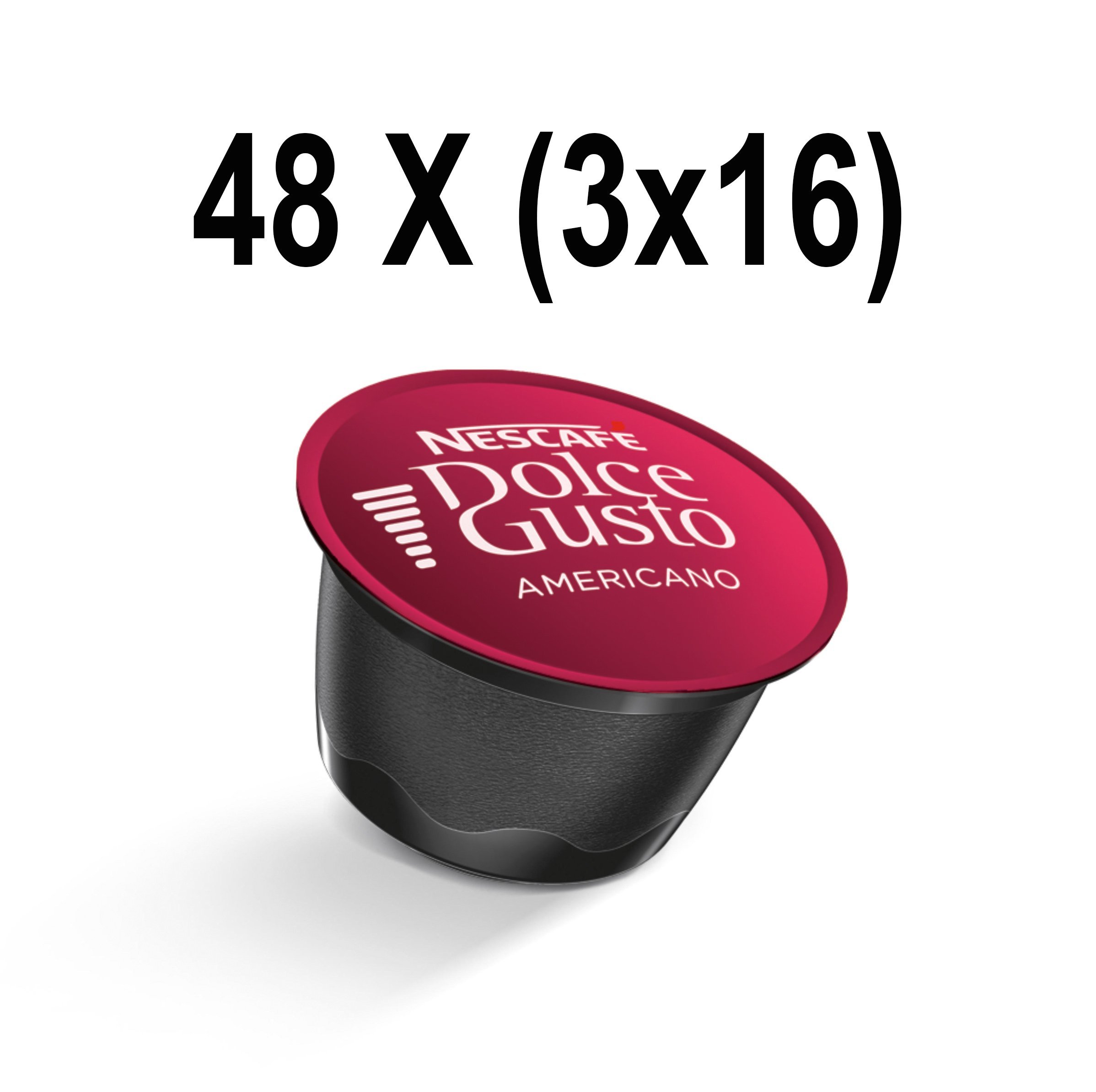 NESCAF Dolce Gusto Coffee Capsules Americano 48 Single Serve Pods (Makes 48 Cups) 48 Count - $26.95