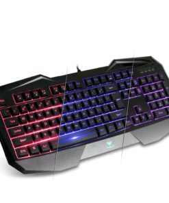 AULA SI-859 Backlit Gaming Keyboard with Adjustable Backlight Purple Red Blue USB Wired Illuminated Computer Keyboard OPEN BOX 10 71JKFa53jlL