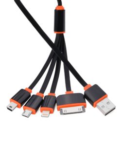 Alternative view of (2 Pack) USB Cable, Premium Quality 4 in 1 Multiple USB Charging Cable Adapter Connector with Micro USB/Mini USB Ports Compatible with Phone Pad, LG, Samsung, and More