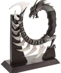 Fantasy Master FM-571 Fantasy Dragon Show Blade with Stand, 8-Inch Overall