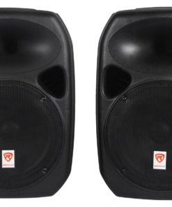 Rockville RPG122K Dual 12" Powered Speakers, Bluetooth+Mic+Speaker Stands+Cables 12" 12 71KmRn1PhpL