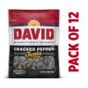 DAVID Roasted and Salted Cracked Pepper Jumbo Sunflower Seeds, 5.25 oz, 12 Pack 17 71LP1YejVgL