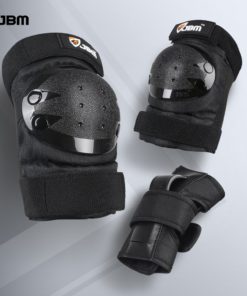 JBM Adult/Child Knee Pads Elbow Pads Wrist Guards 3 in 1 Protective Gear Set for Multi Sports Skateboarding Inline Roller Skating Cycling Biking BMX Bicycle Scooter Black 17 71Lp622znyL